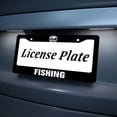 thumbnail image 5 of Fishing License Plate Prame Aluminum Auto Parts License Plate Decorative Screws Fit Standard 2 Holes 1 U.S. License Plate, 12.2x 6.3 Inch, 5 of 7