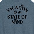 thumbnail image 3 of Instant Message - Vacation Is A State Of Mind - Women's Racerback Tank Top, 3 of 6