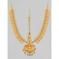 thumbnail image 2 of Rubans Exquisite 24k Gold-Plated AD Studded Temple Maangtikka Damini - Traditional Indian Hair Accessory for Women, 2 of 3