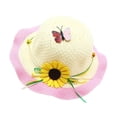 thumbnail image 3 of Tea Party Hat Easter Kids Sun Hat Wide Brim Summer Beach Hat for Boys Girls Toddler Outdoor Play Travel Lightweight Breathable, 3 of 3