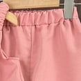 thumbnail image 5 of HCNTES Baby Boys and Girls Short Sets Toddler Boy Summer Outfits Shirt Pocket Short Sleeve Tops & Shorts Sets 3T 4T 5T 6T 7T 8-16 Years(Pink,5-6 Years), 5 of 6