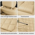 thumbnail image 6 of 2026 for HONDA PASSPORT Car Seat Cover, Beige Car Seat Covers, Leather 5 Piece Full Set Anti-Slip Protect and Upgrade Seats, Protect Car Seats, 6 of 9