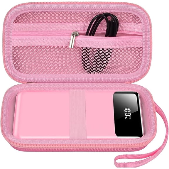 Portable Bank Charger Case for OHOVIV for SABANI for Charmast for Miday for RONEGN for IAPOS Fast Charging Battery (Pink)