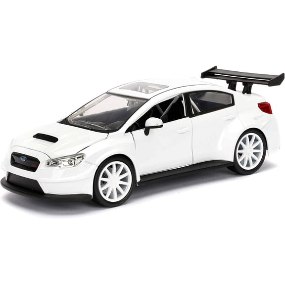 Jada Toys Fast & Furious 1:24 Mr. Little Nobody's Subaru WRX STI Die-cast Car, Toys for Kids and Adults, White 98296