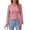 Pink #16, variant on Women's Scalloped Neck Flared Long Sleeve Ribbed Knit Fitted Top, Stretchy Slim Basic Layering Sweater M