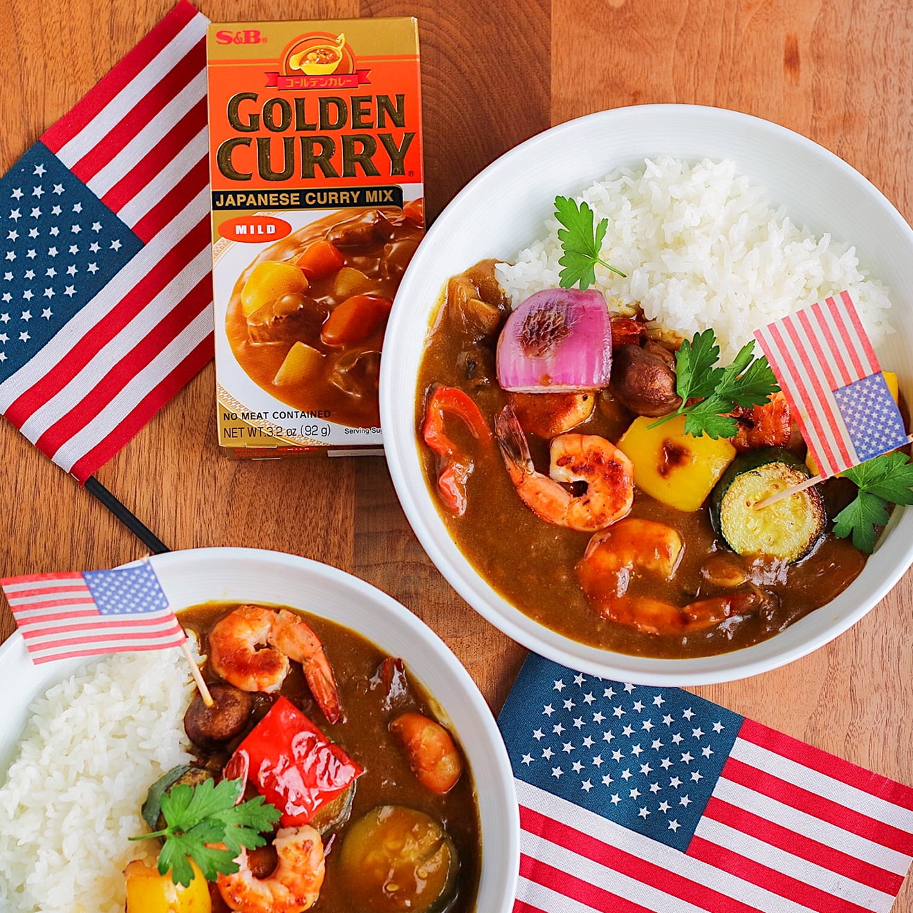 S&B Golden Curry Mild Japanese Curry Mix, 3.2 oz, 1 count Box