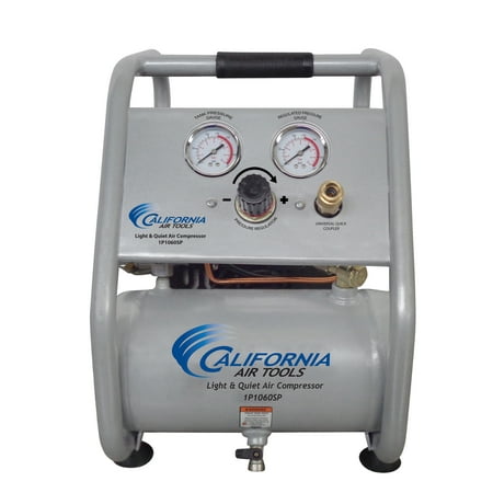 California Air Tools 1P1060SP Light & Quiet .6 Hp, 1.0 Gal. Steel Tank Portable Air Compressor