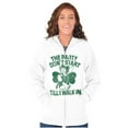 thumbnail image 4 of Popeye Saint Patricks Day Party Zip Up Hoodie Men's Women's Brisco Brands M, 4 of 6