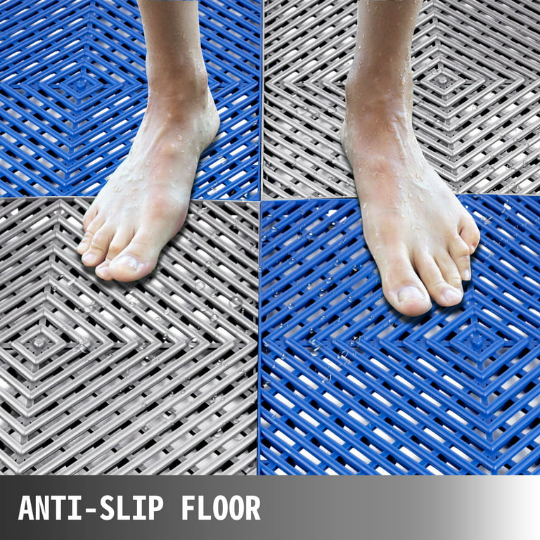  Drainage Interlocking Floor Mats Non-Slip Pool Shower