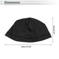 thumbnail image 3 of Sombrero de ciclismo Unique Bargains absorbente de sudor transpirable forro de casco Spandex negro 10.24"x5.51" 1 Pcs, 3 of 7