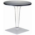 thumbnail image 1 of Siesta ISP500-BLA 24 in. Table de Salle à Manger Ronde avec Base Transparente & 44; Noir, 1 of 1