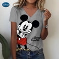 thumbnail image 3 of Camisetas de Disney con estampado 3D de Mickey Mouse para mujer, ropa informal de manga corta con cuello en V, Harajuku, Y2K, Hip Hop, novedad de verano, 3 of 4