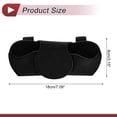 thumbnail image 4 of Estuche para gafas de sol de coche Unique Bargains con soporte magnético universal para visera de coche de ante negro 7.09"x3.15" 1 Pcs, 4 of 7