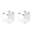 thumbnail image 1 of fastboy Plastic Sturdy And Durable Bird Water Bath Tub Easy To Install Wide Application Simple Bird Bath Box Bath Box 13*11*13CM 2Set, 1 of 6
