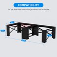 thumbnail image 2 of 2-in-1 Upgraded Design Wash Dryer Pedestals 29" Matalde Laundry Pedestal Heavy Duty, Washer and Dryer Stand, Black, 2 of 11