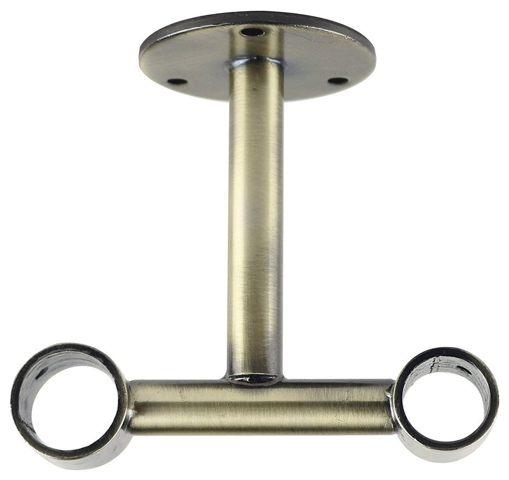 Urbanest Double Ceiling Bracket For Curtain Rod 3 4 And 5 8
