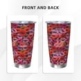 thumbnail image 3 of KLL Red Lips Kissing Print 40oz Stainless Steel Insulated Car Cup with Spillproof Lid - Keep Your Drink Hot or Cold on the Go-Straw Three-piece Set, 3 of 8