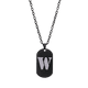 thumbnail image 3 of Collar Hombre de Inicial Letra A LUCKMAN, Acero Inoxidable Color Negro, Modelo Dylan negro UNITALLA, 3 of 7