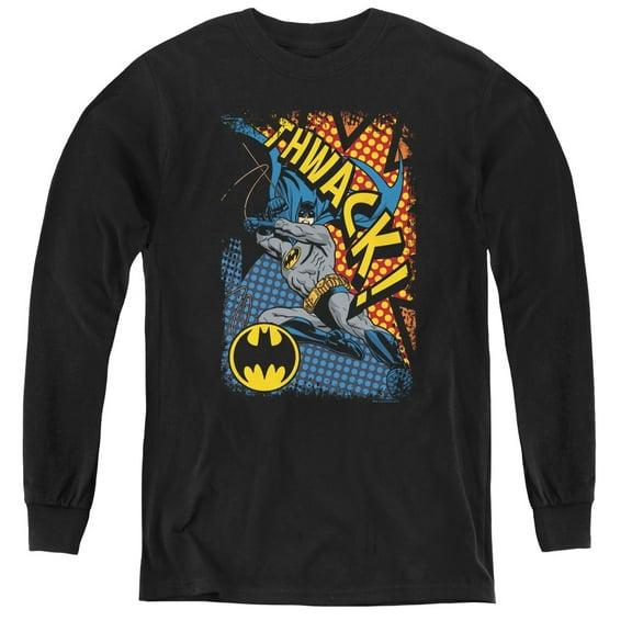 Batman - Thwack - Youth Long Sleeve Shirt - Large