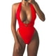 thumbnail image 1 of Trajes de baño de una pieza de vendaje multidireccional de cintura alta con cuello en V profundo sexy para mujer Trajes de baño Zhivalor LRWJ303-10, 1 of 5