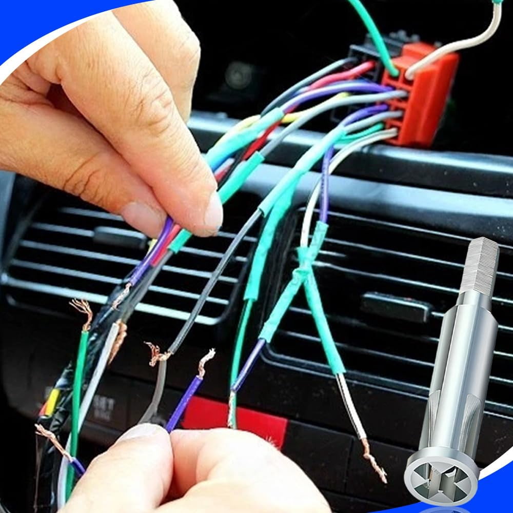 Wire Stripping And Twisting Tool, 2024 New Wire Twister Tool for Drill Automatic Wire Stripper Cable Wire Connector Tool, Hex Shank Cable Wire Twisting Tool for Electrical Power Drill (Original 1Pcs)