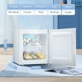 thumbnail image 6 of KNDKO Upright Freezer, 1.2cu.ft Mini Freezer with Adjustable Thermostat & Removable Shelves, Stand Up Freezer for Home/Office/Dorm, White, 6 of 7