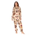 thumbnail image 2 of FORMRS Onesies Pajama for Adults Unisex Hoodie Winter Jumpsuit One Piece Sleepwear, Sizes S-2XL, Creamy Cake, 2 of 7