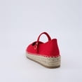 thumbnail image 4 of Cushionaire Tapas Canvas Mary Jane Flat Espadrilles for Women, Cushioned Comfort Closed Toe with Adjustable Strap, 4 of 11