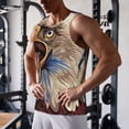 thumbnail image 5 of KLL Eagle With USA Flags Print Men's Muscle Gym Workout Stringer Tank Tops Bodybuilding Fitness T-Shirts Tank Tops Men-X-Large, 5 of 7
