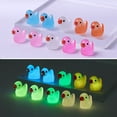 thumbnail image 4 of HYmarket Glow-in-the-dark Luminous Duck Ornament - Resin Mini Car Duck Figurine Crafts Decor, Household Supplies (100Pcs), 4 of 8