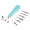 light blue, variant on Linoleum Cutter Lino Cutter Tool Set With 6 Assorted Cutting Head Rubber Stamp Carving Tool Block Printing Supplies