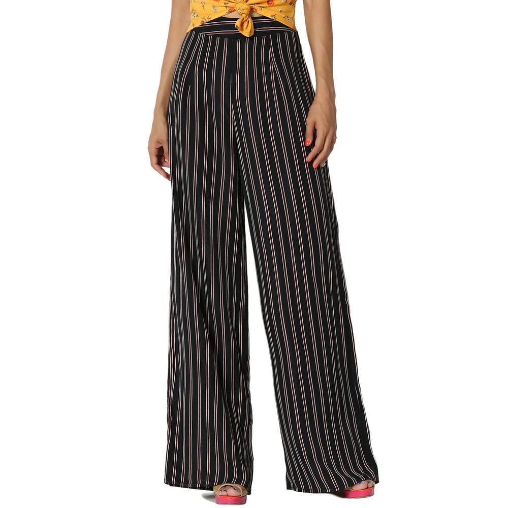 striped flowy pants