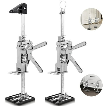Hand Lifting Jack Tool 2 Pack, Labor Saving Arm Jack, 15.9 Inch Multi-Function Height Adjustment Lifting Devices for Door & Window Lifting, Furniture Lifter Tool, Cabinet Jack, Bearing 440lbs