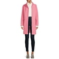 thumbnail image 4 of Time and Tru Women’s and Plus Faux Wool Funnel Neck Coat, 4 of 5