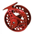 thumbnail image 4 of Aluminum Alloy Fly Fishing Reel 5/6, 7/8, 9/10 Weight With Ball Bearings 85mm Red, 4 of 5