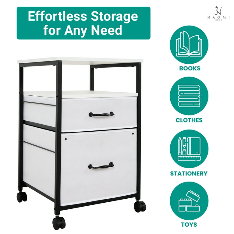 【ARI9/1】draw drawers ネイビー キャミソール　セット Naomi Home Evelyn Rolling Fabric Cabinet - Stylish and