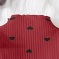 thumbnail image 3 of SHTXOZHI Toddler Baby Girl Fall 2Pcs Outfit Set Print Ribbed Knit Long Sleeve Tops Flared Pant, 3 of 7