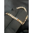 thumbnail image 6 of Hallmark 14K Rose Gold 1.43 Carats Round Brilliant Cut Natural Diamonds Link Tennis Bracelet, 6 of 13