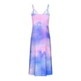 thumbnail image 5 of Edvintorg Womens Dresses Fashion Tie-Dye Printing V-Neck Camis Sleeveless Casual Beach Summer Dress Plus Size Long Maxi Dresses for Women, 5 of 5