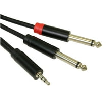 3ft Premium 3.5mm TRS Stereo Male to 2 1/4" TS Stereo Breakout Cable