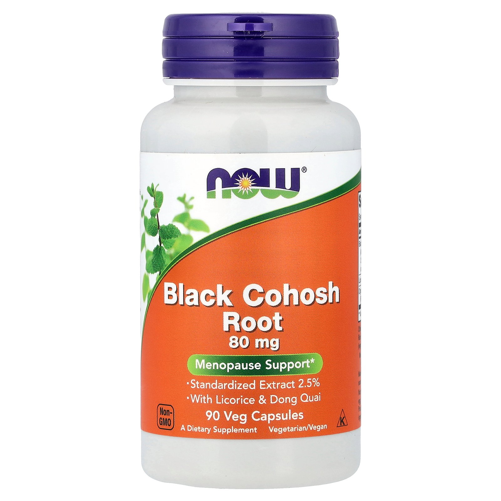 NOW Foods Black Cohosh Root, 90 Veg Capsules
