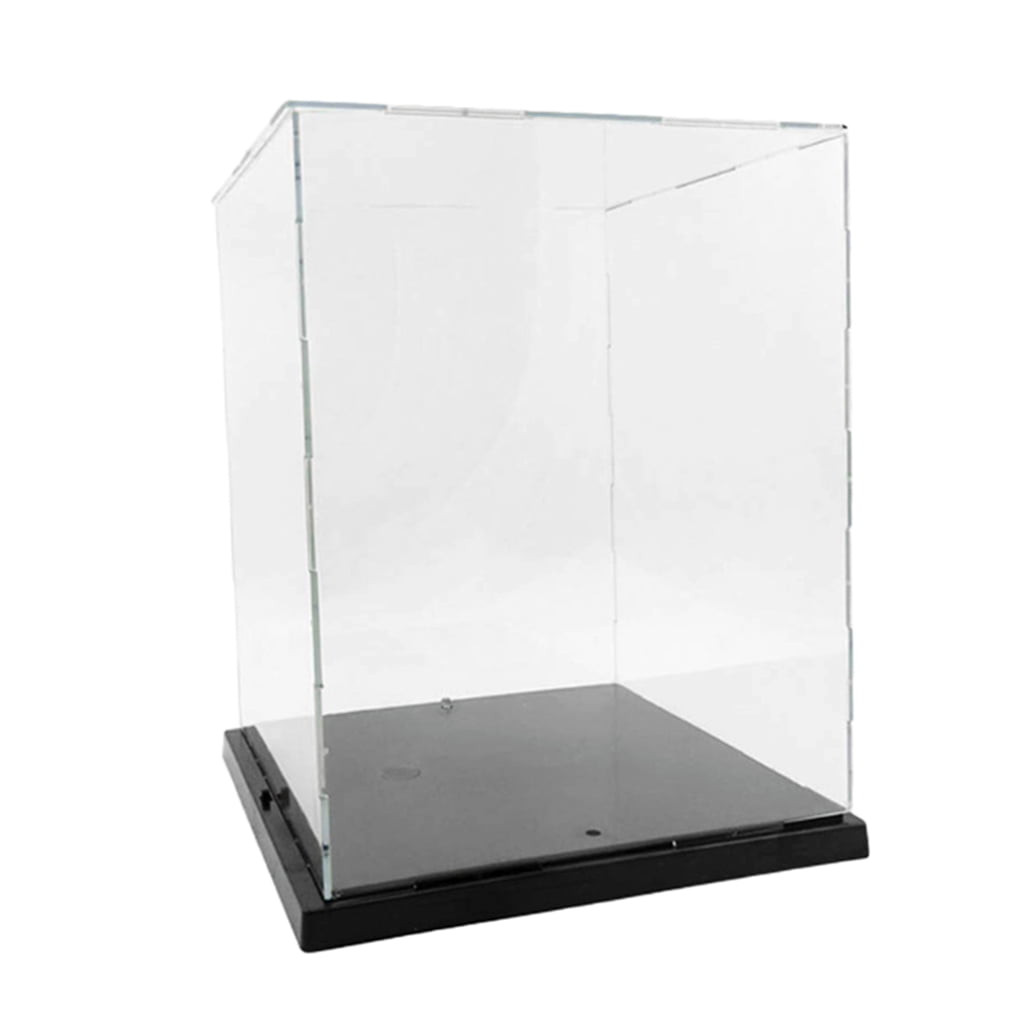 Acrylic Plastic Display Box Case Model Dustproof Protection Decor 8x8x12" 
