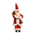 thumbnail image 1 of Figura de Papá Noel, muñeco, adorno para fiesta de Navidad, decoración navideña, coleccionable, de pie Rojo oscuro, 1 of 9