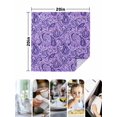 thumbnail image 4 of Vintage Purple Cloth Napkins Set of 6 Reusable Dinner Napkins, Retro Botanical Abstract Art Cocktail Napkin Washable Table Napkins for Wedding/Holiday Party/Baby Shower 20"x20", 4 of 7