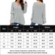 thumbnail image 2 of Suéter Jerseys de ganchillo para mujer, estilo informal, traje de vacaciones de ajuste holgado (gris M) Ygjytge Gris T M para Mujer, 2 of 7