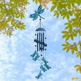 thumbnail image 4 of 1 Sets Dragonfly Wind Chimes Outdoors Wind Chime Sympathy Memorial Windchime Iron Windchime Memorial Presents Hanging Windbell for Patio Backyard Home Garden Pendant Decoration - 28.7 Inch, 4 of 9