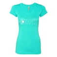 thumbnail image 2 of Grey Sloan Grey's Anatomy Pop Female Junior Fit V-Neck Tee, Tahiti Blue, X-Large, 2 of 3