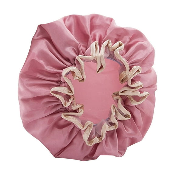 Reversible Satin Sleep Bonnet, Protects Natural Curly Hair, Comfortable and Stylish, Perfect for Women Night Sleeping Hair Care, Watermelon Red