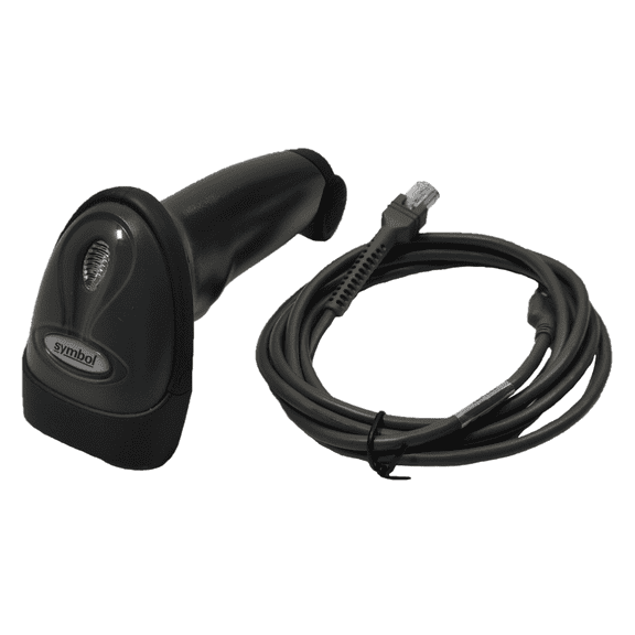 Motorola Symbol LS2208 -Black- P/N: LS2208-SR20007R with NEW Cable