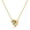 Gold,August, variant on Emerald Green Necklace for Women, Interlocking Double Circle Moissanite Rhinestone Diamond Crystal Birthstone Pendant, Rose Gold Dainty Hypoallergenic Chain Necklaces